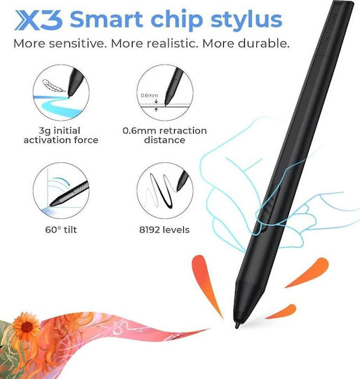 XP-Pen Artist 10 2nd Gen Γραφίδα Σχεδίασης με Όθονη FHD 10.1" Ροζ