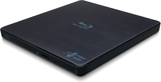 Hitachi-LG Data Storage Εξωτερικός Οδηγός Εγγραφής/Ανάγνωσης Blu-Ray/DVD/CD για Desktop / Laptop Μαύρο