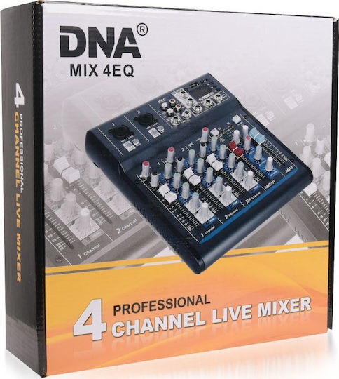 DNA MIX 4 EQ Αναλογικός Μίκτης 4 Καναλιών & Bluetooth