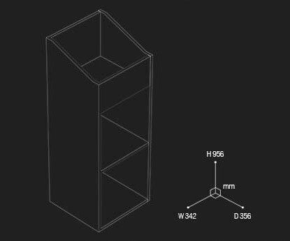 Glorious Stand Βινυλίων Record Rack 330 Black