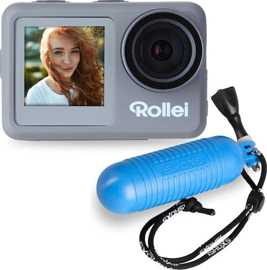 Rollei 9S Plus Action Camera 4K Ultra HD Underwater (with Case) with Touch Screen 1.33" and Wi-Fi Silver
