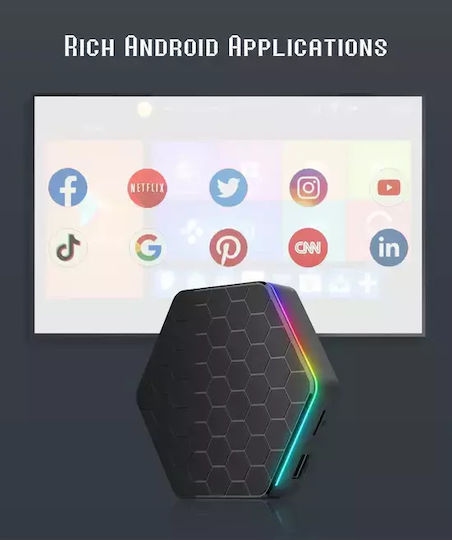 TV Box T95Z Plus 4K UHD με WiFi USB 2.0 4GB RAM και 64GB Αποθηκευτικό Χώρο με Λειτουργικό Android 12.0