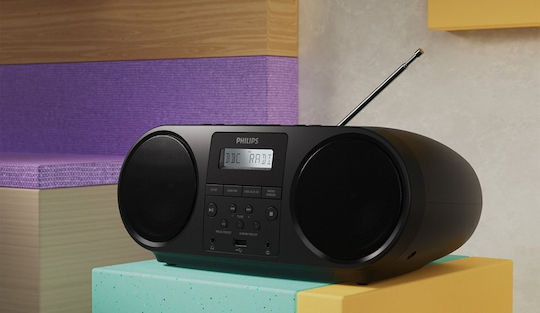 Philips Allinone Tragbares Audiosystem mit Radio Schwarz