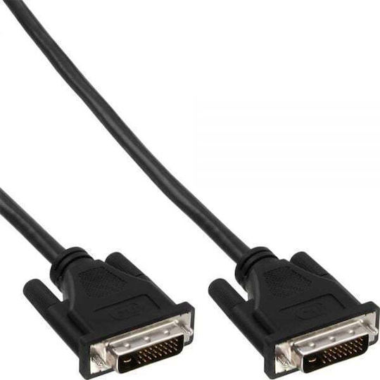 InLine Kabel DVI-D-Stecker - DVI-D-Stecker 2m Schwarz (17772A)