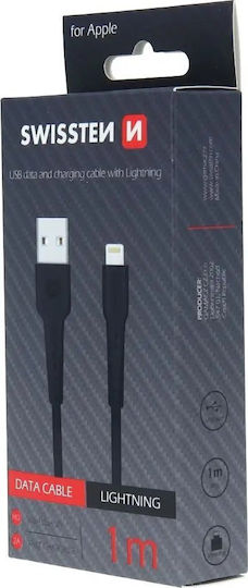 Swissten USB-A to Lightning Cable Black 1m (71505540)