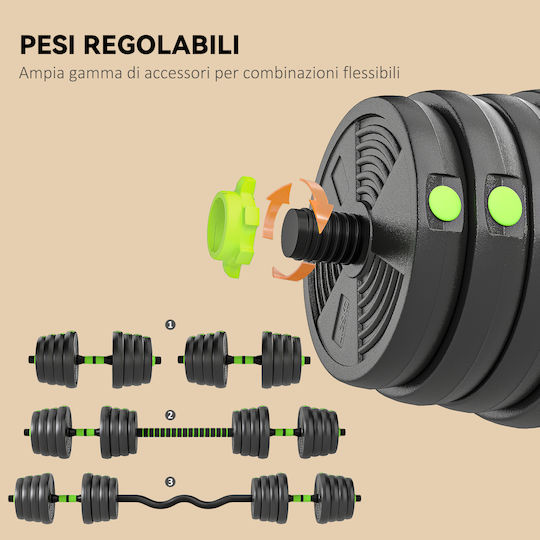 Sportnow Set De Gantere Cu Set De Gantere Greutate Totală 29kg