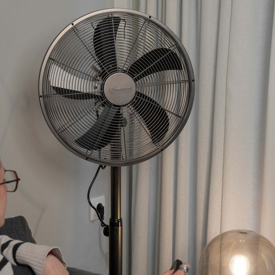 Morris Стоящ Вентилатор 50W Диаметър На Вентилатора 41cm С Дистанционно Черен