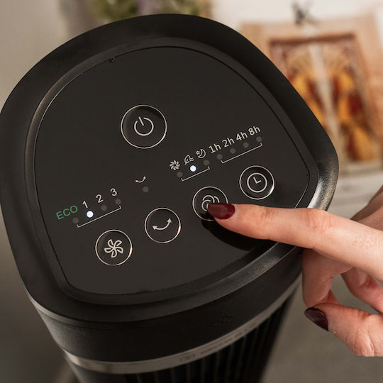 Morris Tower Fan 45W with Remote Control Black