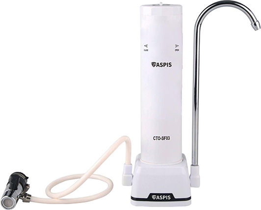 ASPIS Aspis S-03 Water Filtration System Single Countertop with Faucet & Replacement Filter 17-105-002