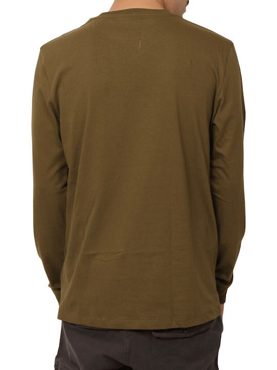 Dunstan River Herrenblusen Langarm Olive