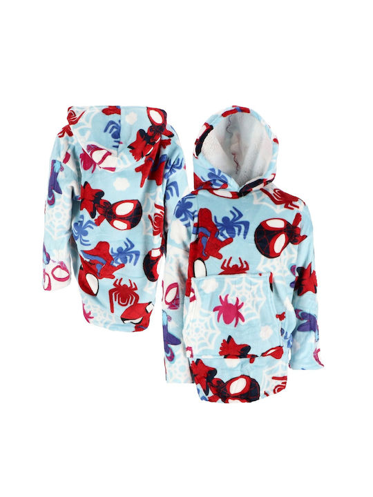 Marvel Κουβέρτα Fleece Ανοιχτό Μπλε 160εκ.