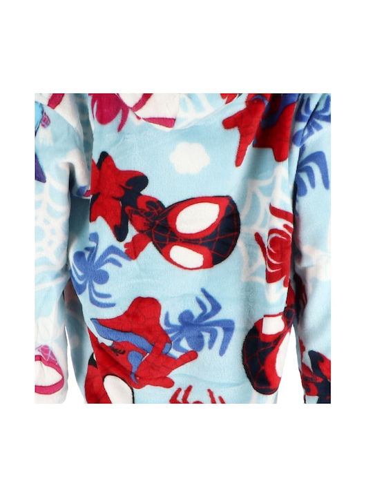 Marvel Κουβέρτα Fleece Ανοιχτό Μπλε 160εκ.