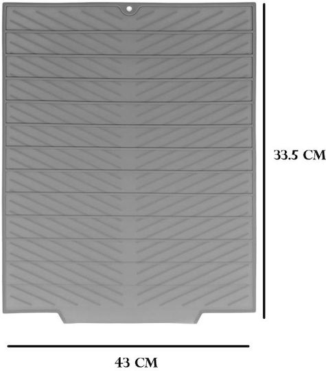 Silicone Drying Surface Gray 43x33.5cm