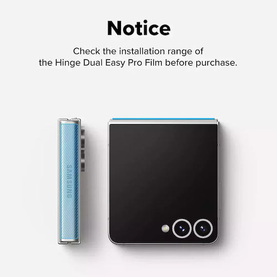 Ringke Back Film Hinge Dual Easy Pro Film for Samsung Galaxy Z Flip7 Transparent