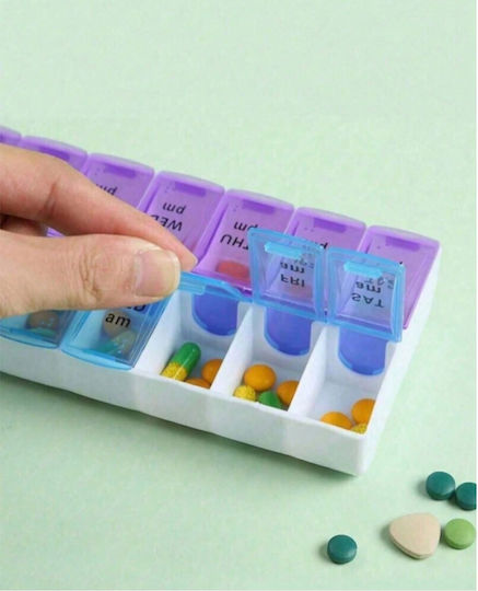 Organizator De Pastile Plastic Cu 14 Compartimente 5omo90