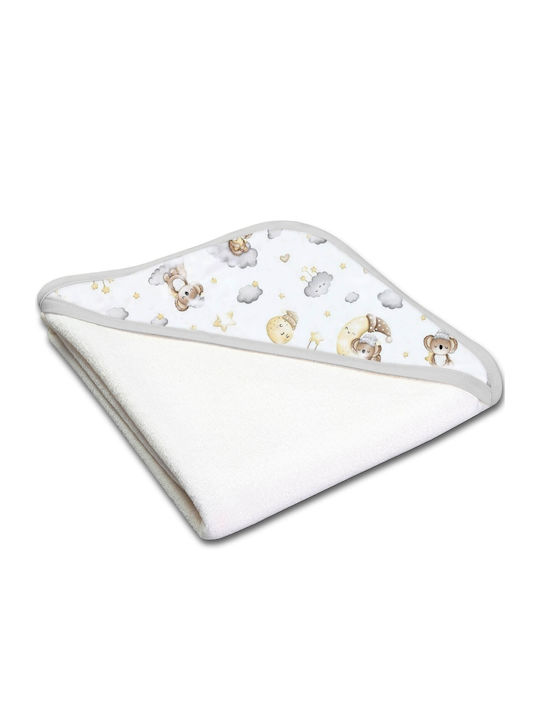 Kidizi Set de prosoape pentru copii 2pcs Albe