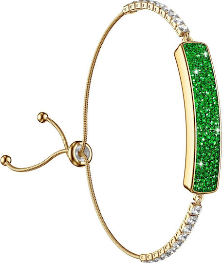iSEN Damen Armband aus Stahl Vergoldet