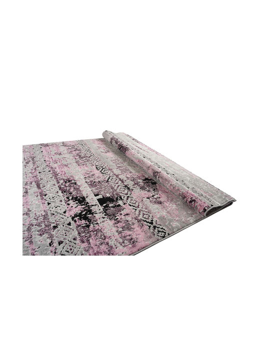 Balsan 160 Килим Правоъгълена Лилаво Светло сиво