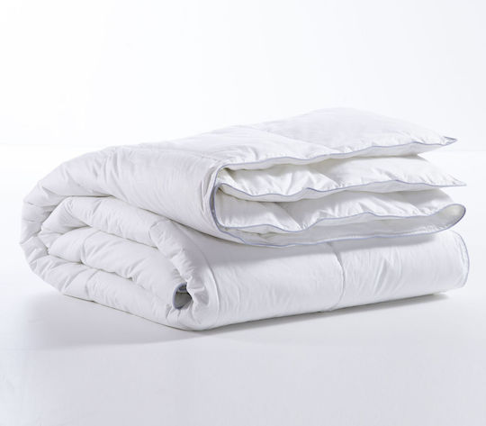 Nef-Nef Homeware Πάπλωμα Μονό με Γέμιση Microfiber 160x220εκ. Microfiber Λευκό 350 GSM 8 togs