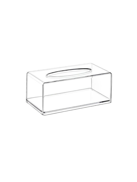 Държач за Кърпички Пластмасов Прозрачен 21x12x9см GNZ-EP-636