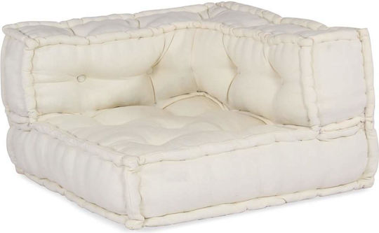 Bean Bag Chair Bolster Waterproof Ecru 140x70x36cm