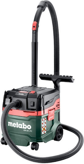 Metabo ASA 30 H PC Σκούπα Υγρών / Στερεών 1200W με Πλαστικό Κάδο 30lt