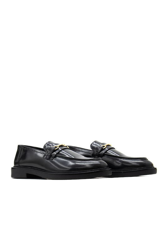 Huddles Patent Lackleder Damen Mokassins in Schwarz Farbe