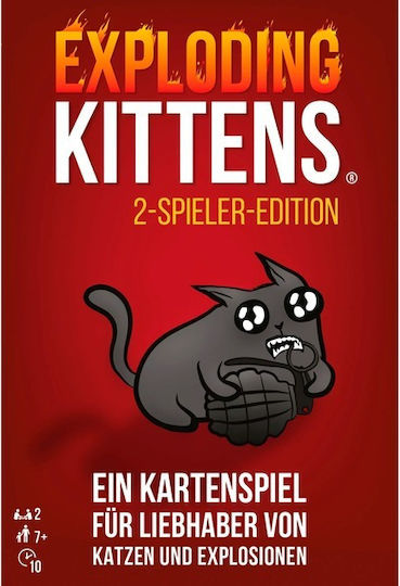 Επιτραπέζιο Παιχνίδι Exploding Kittens για 2 Παίκτες 7+ Ετών Asmodee