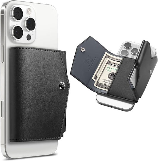Spigen MagSafe Θήκη Καρτών Valentinus Pro σε Μαύρο χρώμα