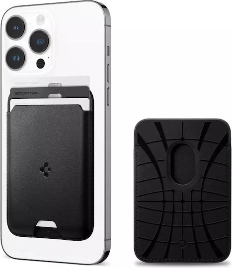 Spigen MagSafe Θήκη Καρτών Valentinus Pro σε Μαύρο χρώμα