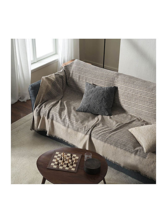 Gofis Home Meadow Ριχτάρι Πολυθρόνας Ζακάρ 180x180εκ. Ink Grey 160/14 2007160114002