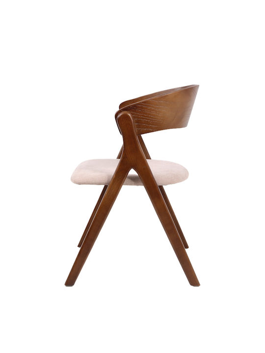 Laodice Dining Room Wooden Chair Brown/walnut 52.5x56x83cm