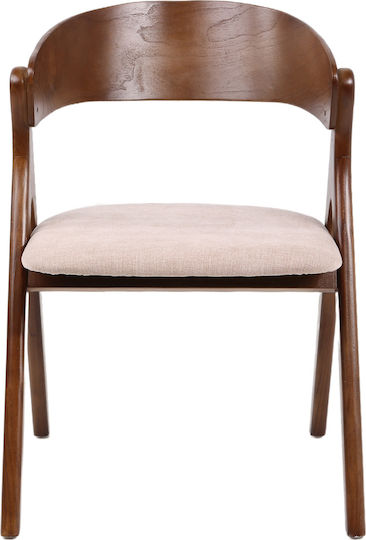Laodice Stühle Speisesaal Brown/walnut 1Stück 52.5x56x83cm