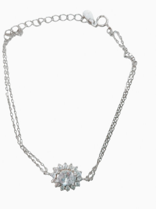 Damentäuber Armband Aus Silber Mit Zirkon Silver 925