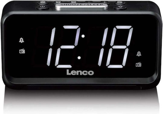 Lenco Lenco Digital Tabletop Clock LED Black CR-28BK