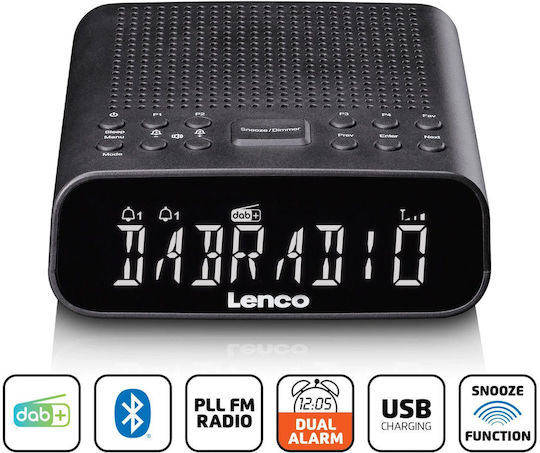 Lenco Lenco Digital Tabletop Clock Black CR-606BK