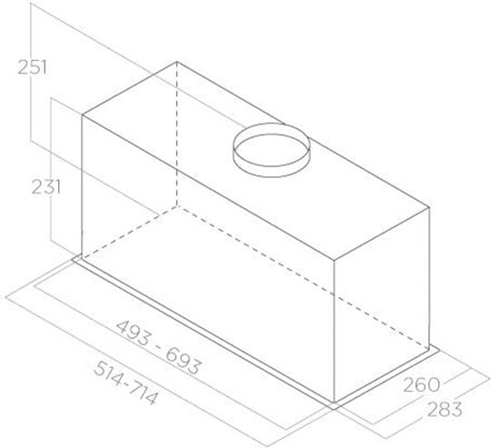 Elica Fold S IX/A/52 Μηχανισμός Απορρόφησης 52cm Inox