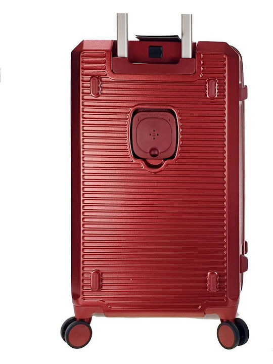 Forecast Medium Hard Suitcase Red with 4 Wheels Height 65cm