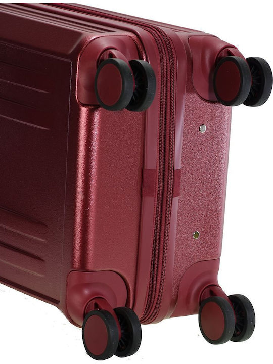 Forecast Medium Hard Suitcase Red with 4 Wheels Height 65cm