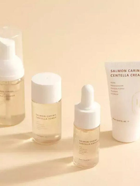Salmon Caring Centella Travel Set for Moisturizing 5pcs