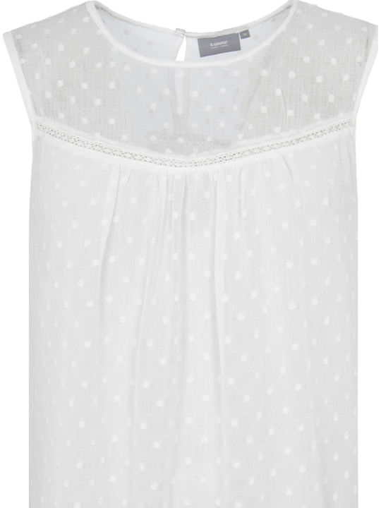 Women's Blouse Sleeveless White.