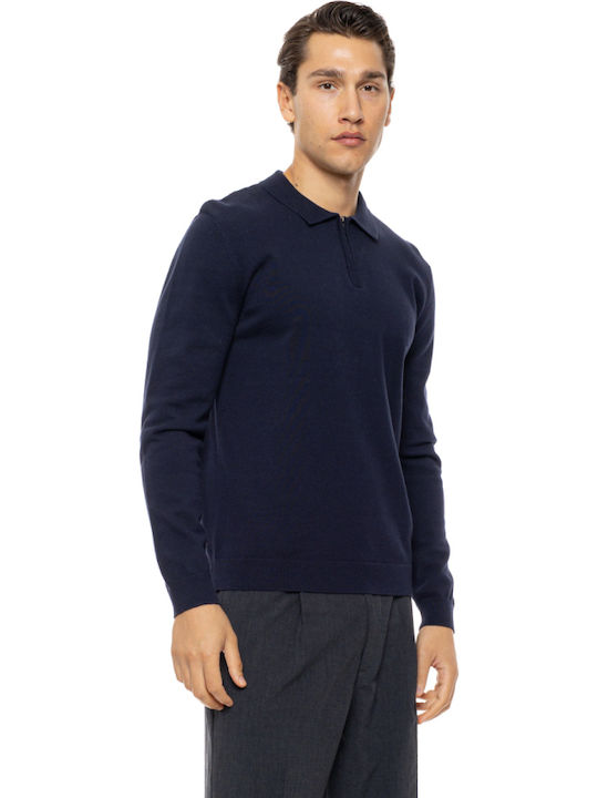 Long Sleeve Sweater Navy Blue