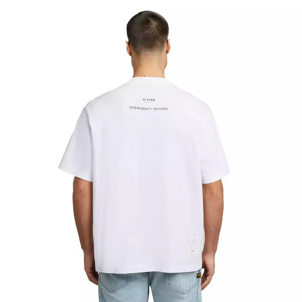 G-Star Raw Archive Print Boxy R Tricou Alb D24429-C336-H719