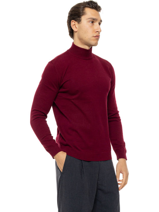Long Sleeve Sweater Wine Red