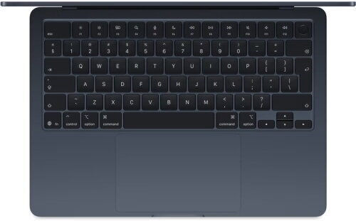 Apple MacBook Air 13.6" IPS Retina Display (M4-10-Ядрен/32GB/1TB SSD/10-Core GPU) с 35W Двоен Зарядно Устройство Midnight (Международен Английски Език Клавиатура)