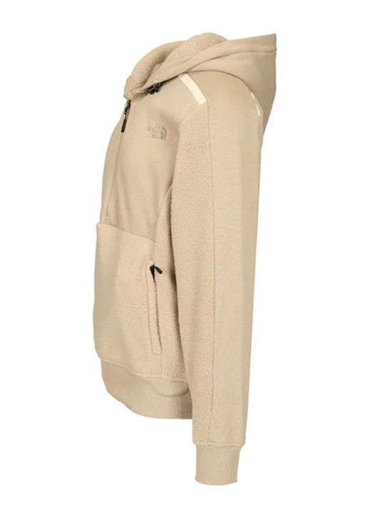 Sweatshirt with Hood Beige