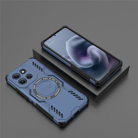 Techsuit Umschlag Rückseite Kunststoff Blau (Moto G86)