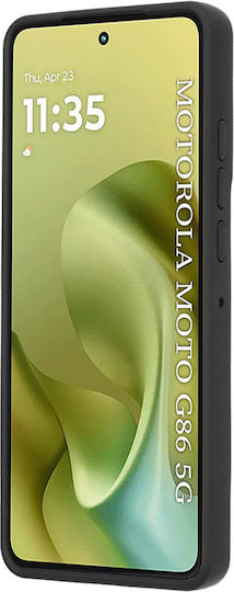 Techsuit Glinth Задна корица Силикон Черен (Moto G86)