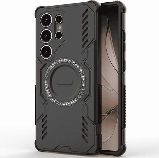 Techsuit Umschlag Rückseite Kunststoff Schwarz (Moto G86)