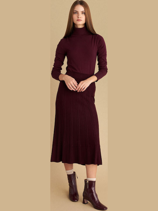 Midi Fustă Red